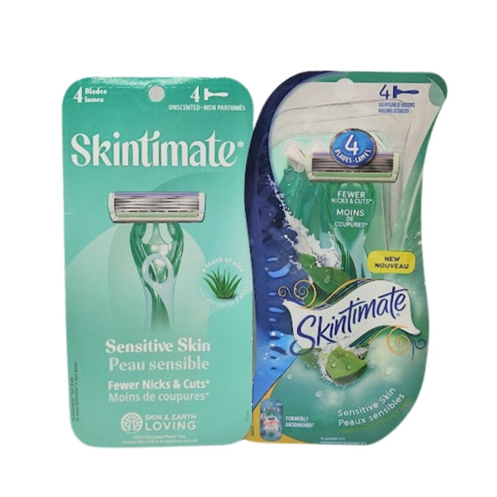 Schick Skintimate Sensitive Skin Disposable Razors - 2 Packs